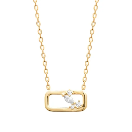 Collier femme pendentif oz plaqué or Maison de la Bijouterie UW404645