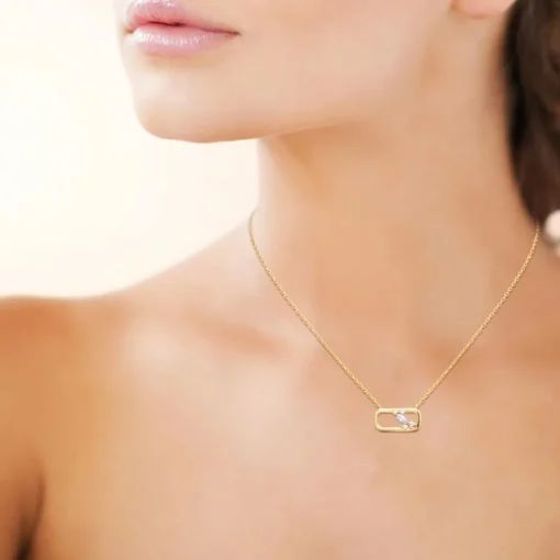 Collier femme pendentif oz plaqué or Maison de la Bijouterie UW404645