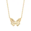 Collier femme pendentif papillon plaqué or Maison de la Bijouterie UYYZYY45