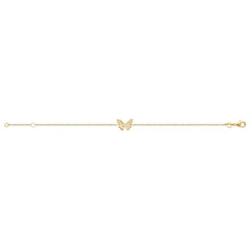 Collier femme pendentif papillon plaqué or Maison de la Bijouterie UYYZYY45