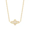 Collier femme pendentif serti clos plaqué or Maison de la Bijouterie UW405Y45