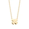Collier femme pendentif trèfle 4 feuilles plaqué or Maison de la Bijouterie UYY00445