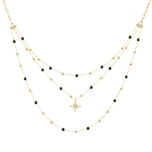 Collier Femme Pierre Lannier Bijoux Australe - BJ22A8231 Acier Doré