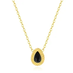 Collier Femme Pixies Bijoux - PNS0019-1BKO Acier Noir