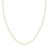 Collier Femme Pixies Bijoux - PNS0015-1PRL Acier Blanc