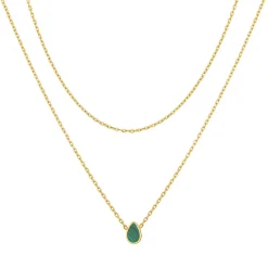 Collier Femme Pixies Bijoux - PNM0047-1MAL Acier Vert