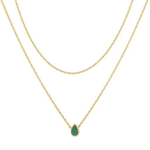 Collier Femme Pixies Bijoux - PNM0047-1MAL Acier Vert