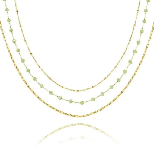 Collier Femme Pixies Bijoux - PNM0008-1GRE Acier Vert
