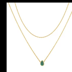 Collier Femme Pixies Bijoux - PNM0047-1MAL Acier Vert
