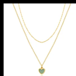 Collier Femme Pixies Bijoux - PNM0026-1GAV Acier Vert