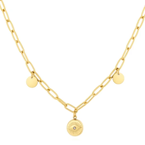 Collier Femme Pixies Bijoux - PNS0028-1WHZ Acier Blanc