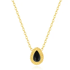 Collier Femme Pixies Bijoux - PNS0019-1BKO Acier Noir