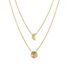 Collier femme plaqué or - UYZ53445