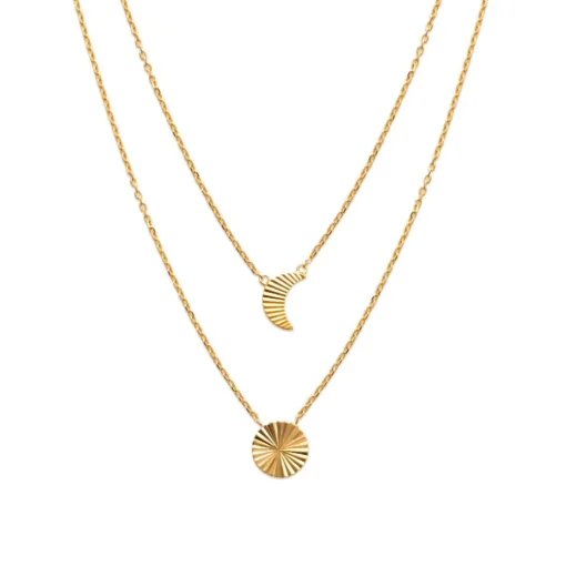 Collier femme plaqué or - UYZ53445