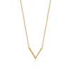 Collier femme plaqué or - UYZ40345
