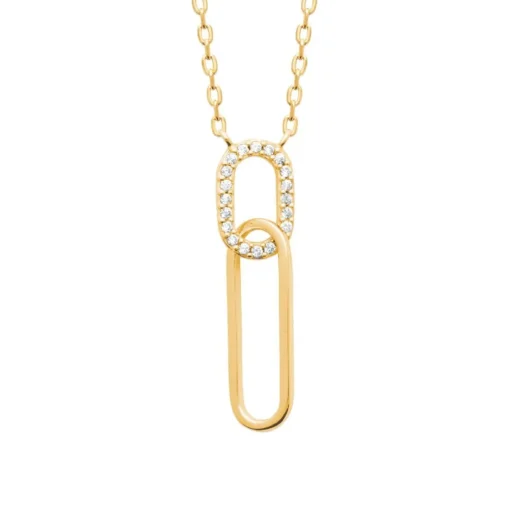 Collier femme plaqué or - UW33Y045