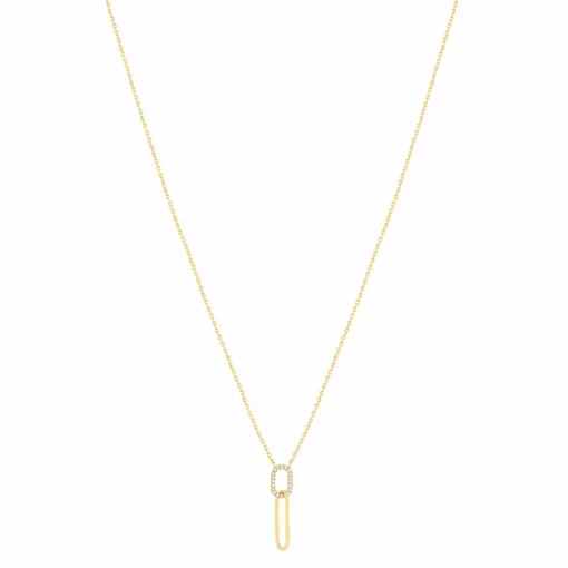 Collier femme plaqué or - UW33Y045