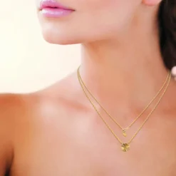 Collier femme plaqué or - UYZ53445