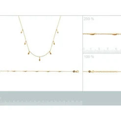 Collier femme plaqué or - UYZ4U34Y