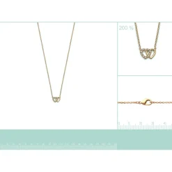 Collier femme plaqué or - UWVZ004Y