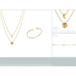 Collier femme plaqué or - UYZ53445