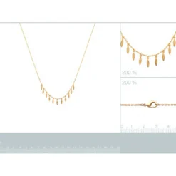Collier femme plaqué or - UYZ4U645