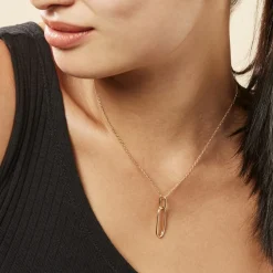 Collier femme plaqué or - UYZWW445