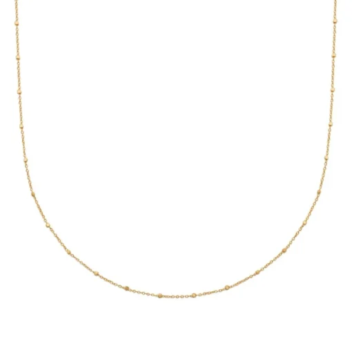 Collier femme plaqué or - YU0UW445