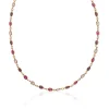 Collier femme plaqué or cristal serti clos - YVV5VZ45