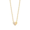 Collier femme plaqué or cœur oxyde Maison de la Bijouterie UW3U5W45