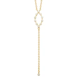 Collier femme serti clos plaqué or Maison de la Bijouterie UW404545