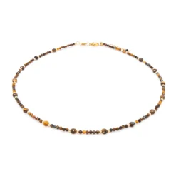 Collier Femme Sloya Paloma en pierres Oeil de Tigre
