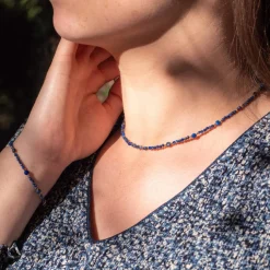Collier Femme Sloya Paloma en pierres Lapis-lazuli