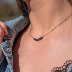 Collier Femme Sloya Piana en pierres Lapis-lazuli