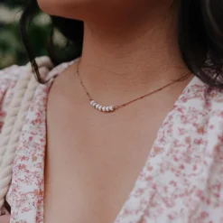 Collier Femme Sloya Piana en pierres Howlite