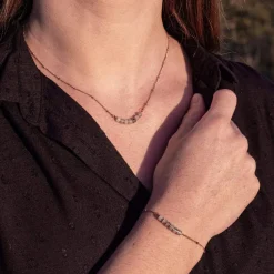 Collier Femme Sloya Piana en pierres Labradorite