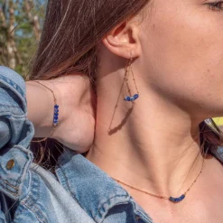 Collier Femme Sloya Piana en pierres Lapis-lazuli