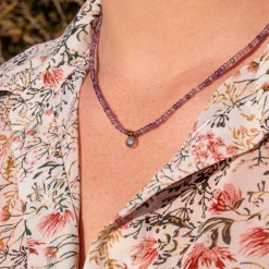 Collier Femme Sloya Lumia Améthyste