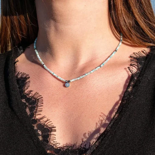 Collier Femme Sloya Lumia Amazonite