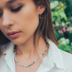 Collier Femme Sloya Serena Agate Arbre