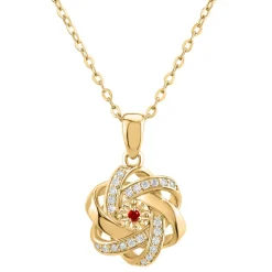 Collier Femme So Charm - BD2034-DORE-COLLIER-RUBY - Collier Mode Doré