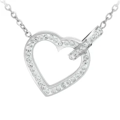 Collier Femme So Charm - B2939-ARGENT - Collier Coeur Argenté