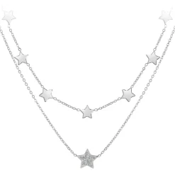 Collier Femme So Charm - B2761-ARGENT - Collier Mode Argenté