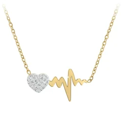 Collier Femme So Charm - B2757-COLLIER-DORE - Collier Coeur Doré