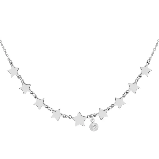 Collier Femme So Charm - BD3116-ARGENT-DIAMANT - Collier Mode Argenté