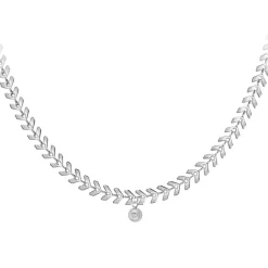 Collier Femme So Charm - BD2881-ARGENT-DIAMANT - Collier Mode Argenté