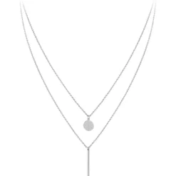 Collier Femme So Charm - BD2728-ARGENT-DIAMANT - Collier Mode Argenté