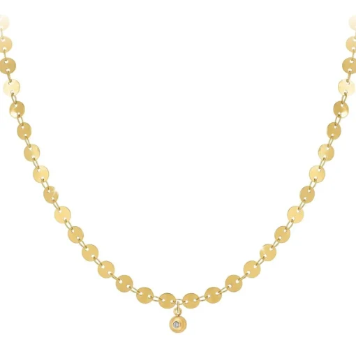 Collier Femme So Charm - BD2392-DORE-DIAMANT - Collier Mode Doré