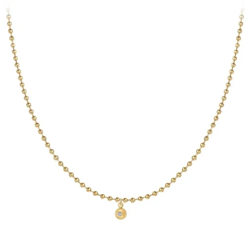 Collier Femme So Charm - BD2385-DORE-DIAMANT - Collier Mode Doré