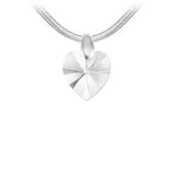 Collier Femme So Charm - B4248-CRYS+SN016 - Collier Coeur Argenté
